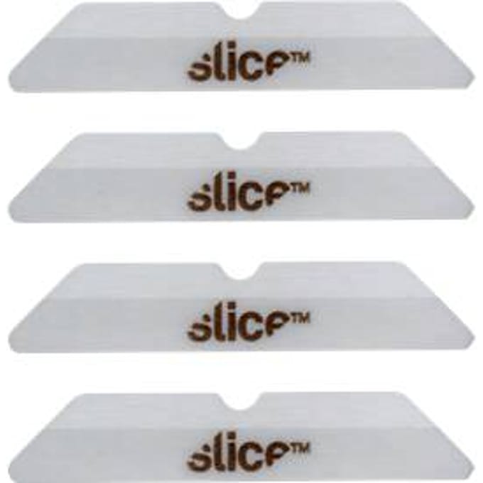 Slice dozenopener, reservemesjes keramiek, afgerond, 4 stuks