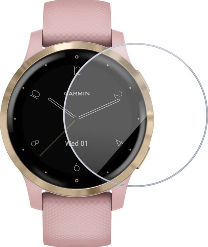 Screenprotector geschikt voor Garmin Vivoactive 4S - Folie Screen Protector geschikt voor Garmin Vivoactive 4S