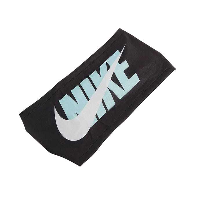 Nike Brede hoofdband (Zwart/Copa Zeil)