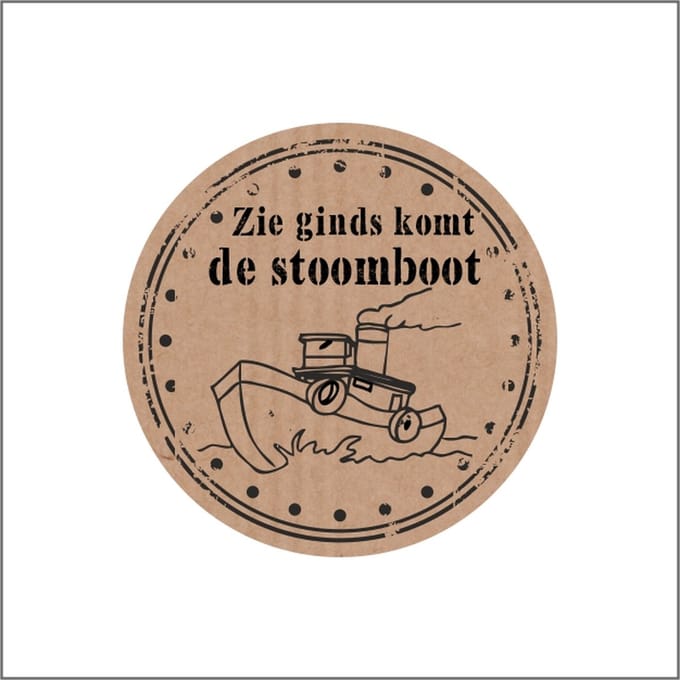 Sluitsticker - Sluitzegel - Sinterklaas - Etiketten - Kraft - (doosje van 500 stuks)