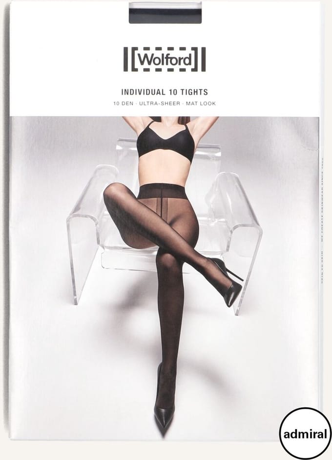 WOLFORD Individual 10 Tights Beenmode Dames - Donkerblauw - Maat S