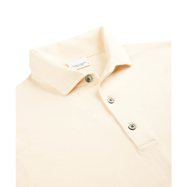 Profuomo Longsleeve Poloshirt Luxury Basic Off White - Maat S - Heren - Pullover