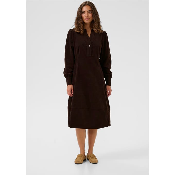 Jurk CUrhaena Casual fit brown