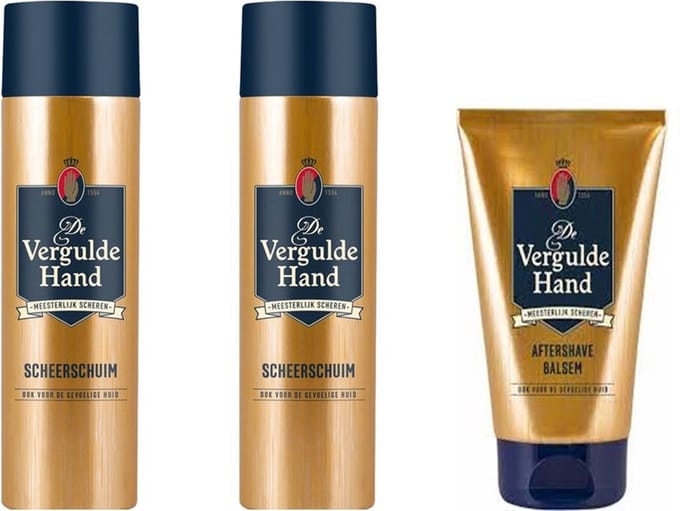 Vergulde Hand - Set - Aftershave Balsem & Scheerschuim