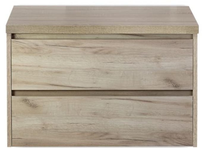 Dante Badmeubelset 80 cm - Craft Oak - Wastafelbovenblad