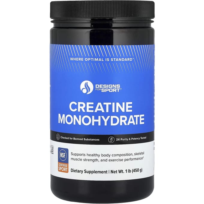 Designs For Sport®, Creatine Monohydraat, 450G (1 pond)