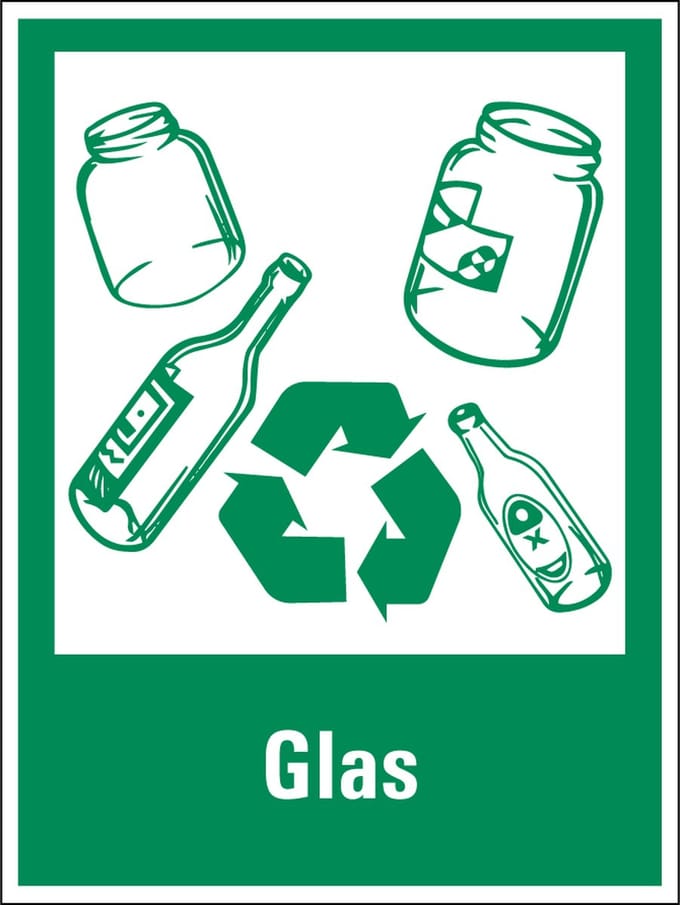 Glas scheiden sticker 400 x 300 mm