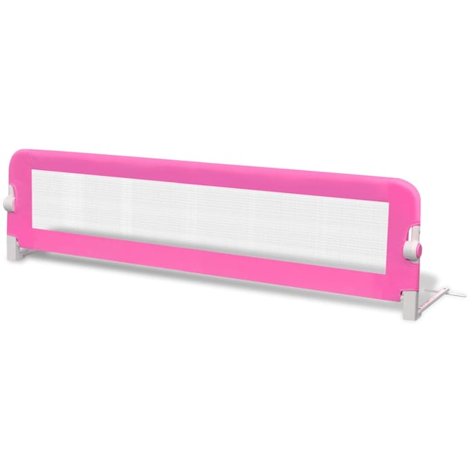 Barrière de lit de sécurité pour bébé 150x42 cm Rose