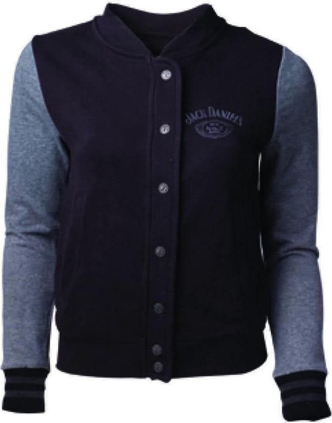 Jack Daniel's - College dames vest zwart/grijs - L