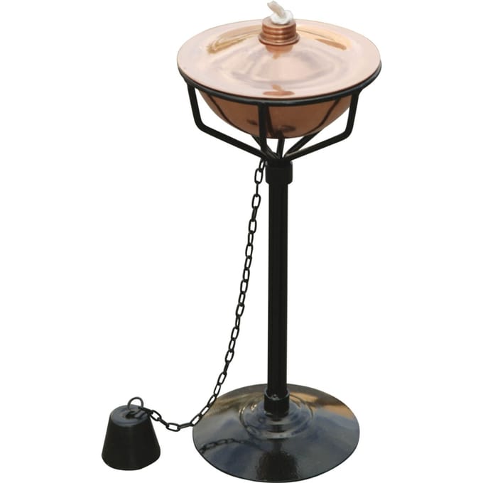 Tafelfakkel tuinfakkel koper staal 30cm
