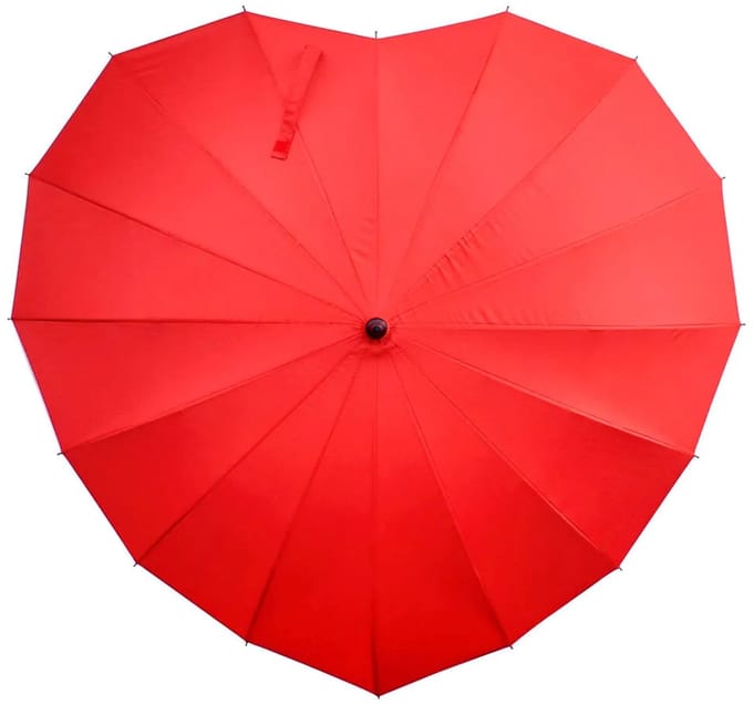 Legami Heart Paraplu Rood Kinderen