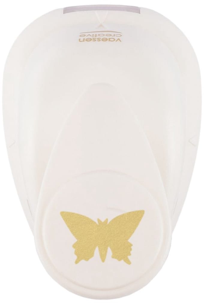 Vaessen Creative Pons - Figuurpons - Vlinder - 1 x 1,5 cm
