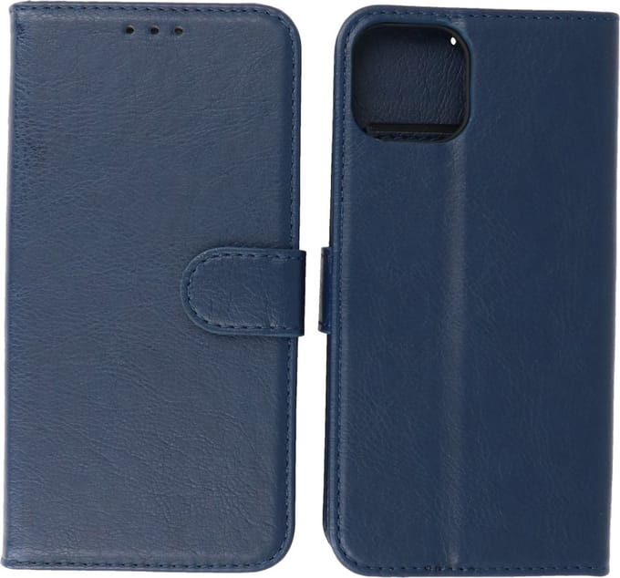 iPhone 15 Hoesje Book Case Telefoonhoesje Navy
