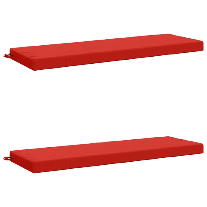 vidaXL - 2-delige - Bankkussens - SOEST - 2 - st - 100% - Polyester - Rood