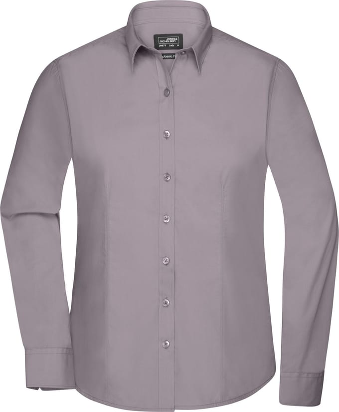 Daiber Blouse Dames Met Lange Mouwen (Staal Grijs) Maat L