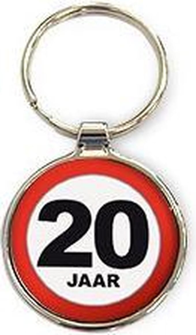 Miko - Sleutelhanger - 20 Jaar - Rond
