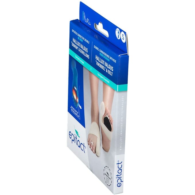 Epitact® Corrigerende Hallux Valgus 'Knobbel' & Eelt Orthese voor Overdag Rechts Small 1 Verband(en)
