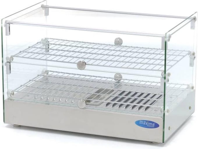 Warmhoudvitrine - 50 L - 55 cm - 2 Niveaus