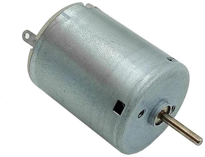 Micro DC Motor - Hoge Snelheid Motor - Hobby Projecten - Compact Ontwerp - 24mm Diameter - Zilver