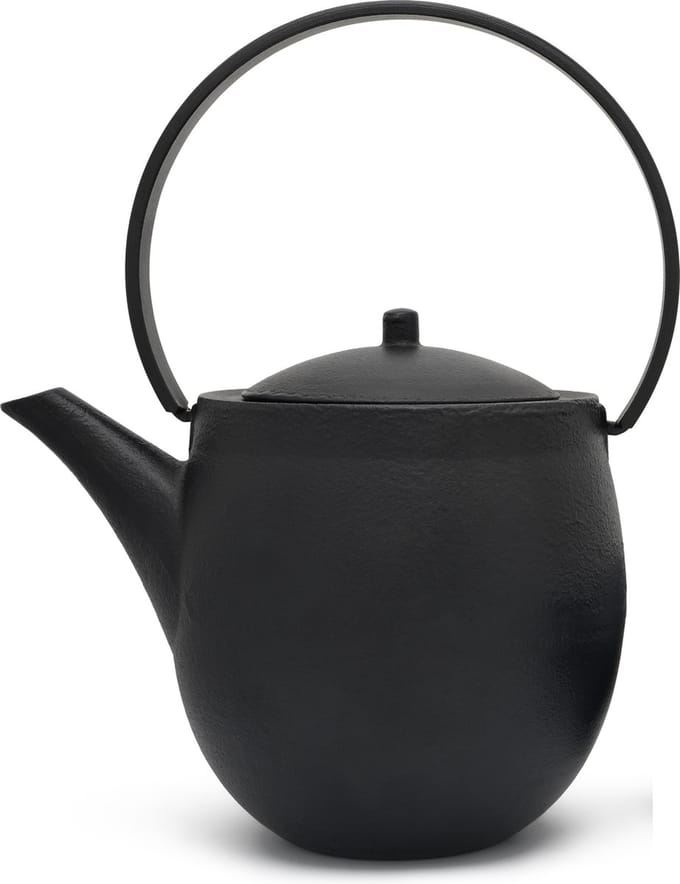 Bredemeijer - Theepot Sendai - gietijzer 1,2 L zwart met filter - theezeef