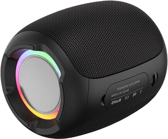 Draagbare Luidspreker - Draadloze Speaker - Muziek Luisteren - IPX6 Waterdicht - BT 5.0 - Zwart
