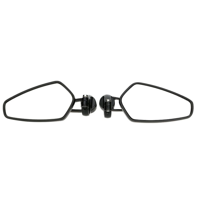 Paar motorfiets universele 7/8  stuuruitkijkspiegels white