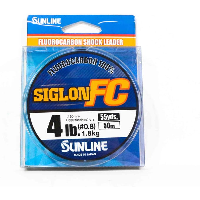 Sunline Fluorocarbon Leider Siglon FC 100% 50m 4lb Diameter 0,16mm (8241) schoon