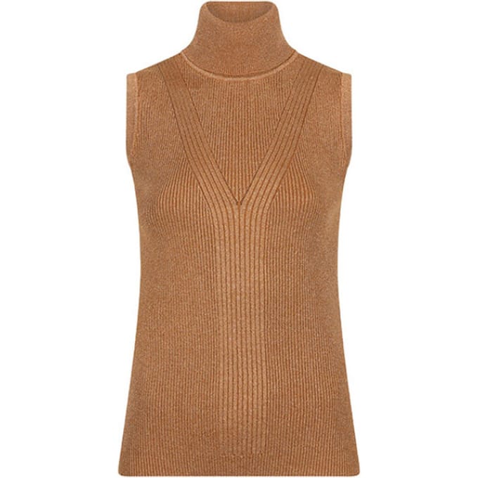 Esqualo top F24-31500 - Caramel