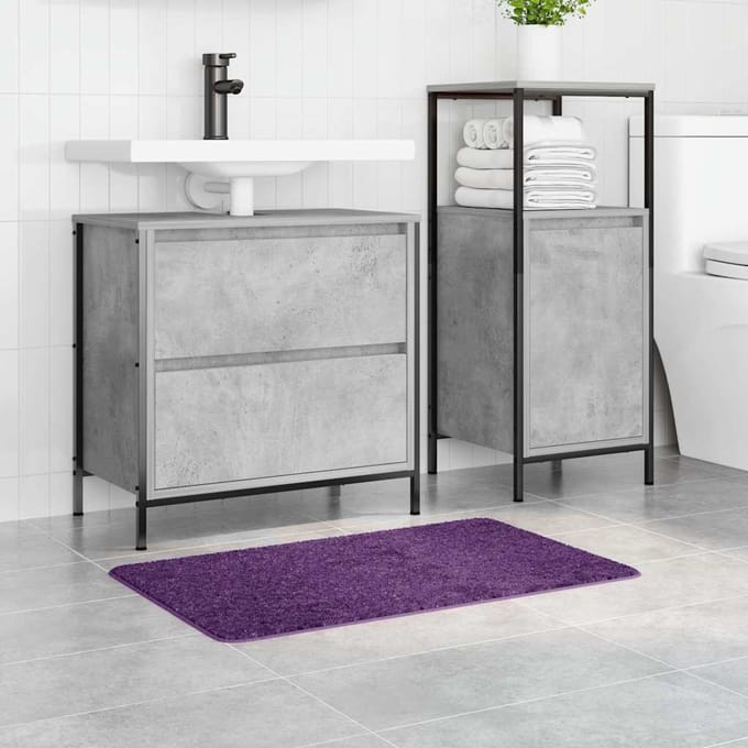vidaXL - Antislip - Badmat - Paars - 50 - x - 80 - cm - PP