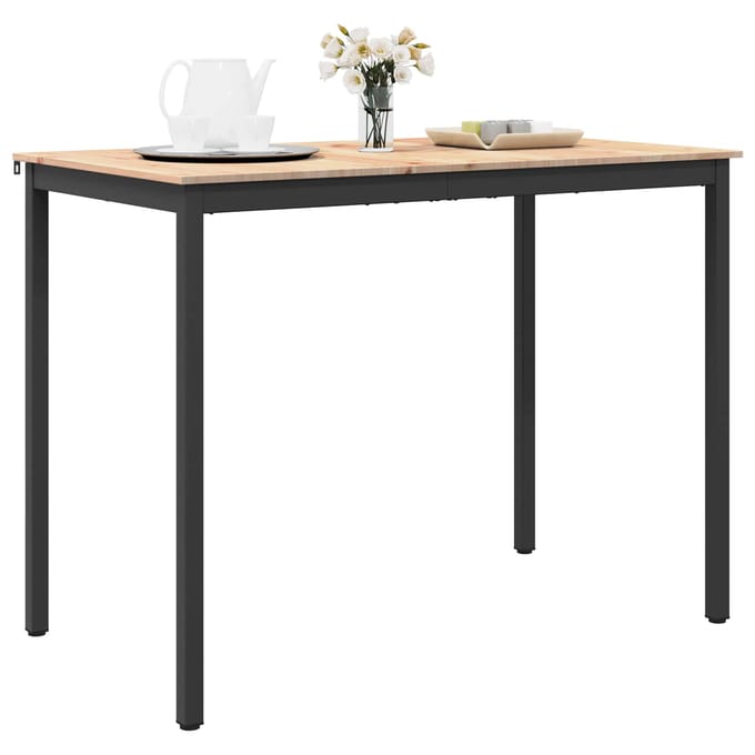 vidaXL - Bartafel - 140 - x - 80 - x - 105 - cm - Massief - grenenhout - Naturel