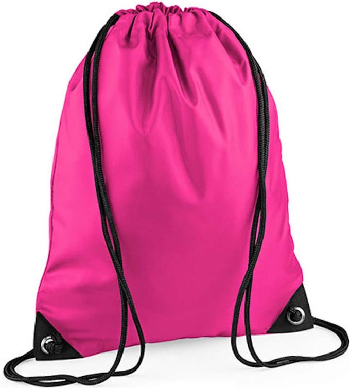 Premium Gymsac Sporttas BagBase - 11 Liter Fuchsia