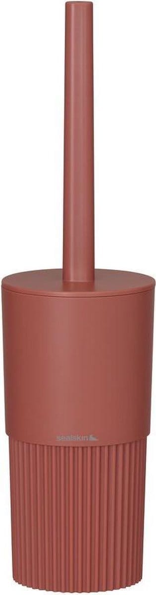 Sealskin Wc-borstel Met Houder Brave - Abs - Vrijstaand - Met Klep - Donkerroze