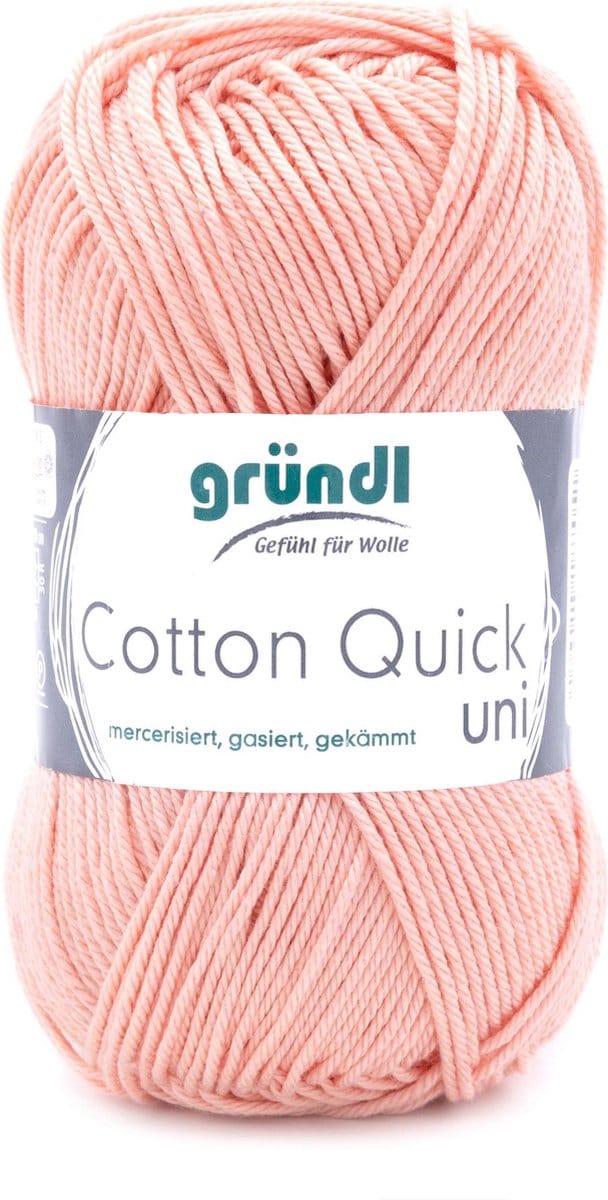 Gründl Cotton Quick Uni | Abrikoos | 5 bollen | kleur: 134
