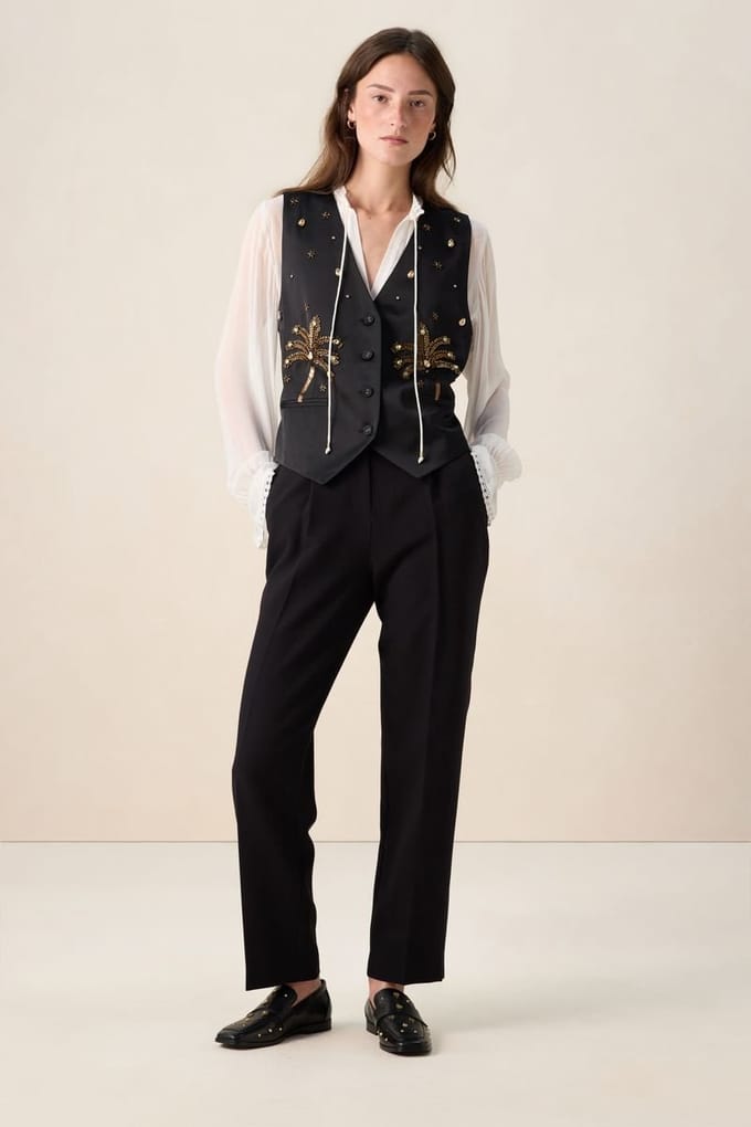 Sissy-Boy - Zwarte tapered leg broek