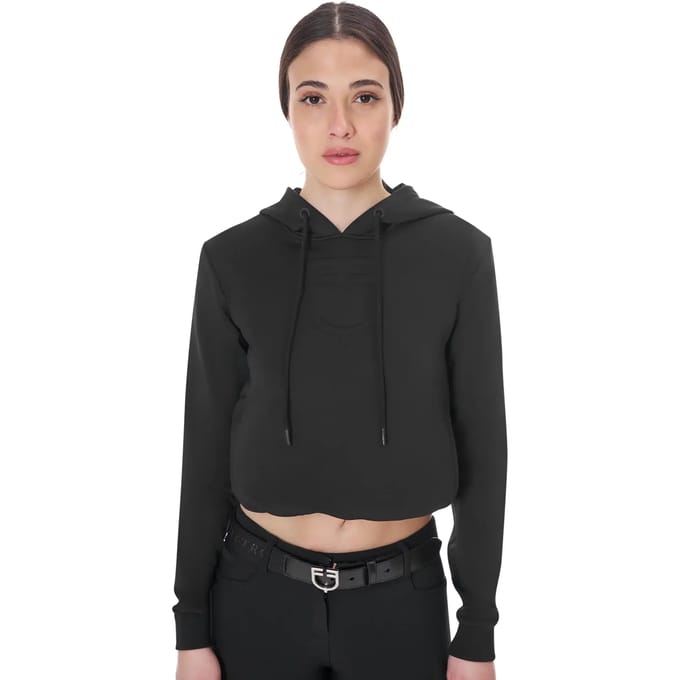 Dames sweatshirt met korte capuchon Equestro
