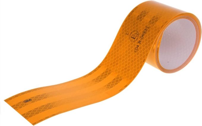 ProPlus Reflecterende tape - prisma technologie - 50 mm x 2 meter - oranje