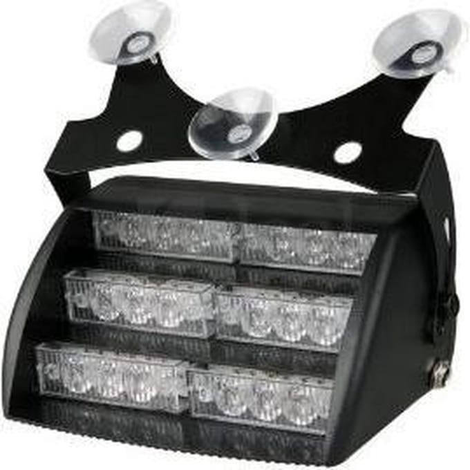 BLAUW 18 LED Dashboard flitser zwaailamp