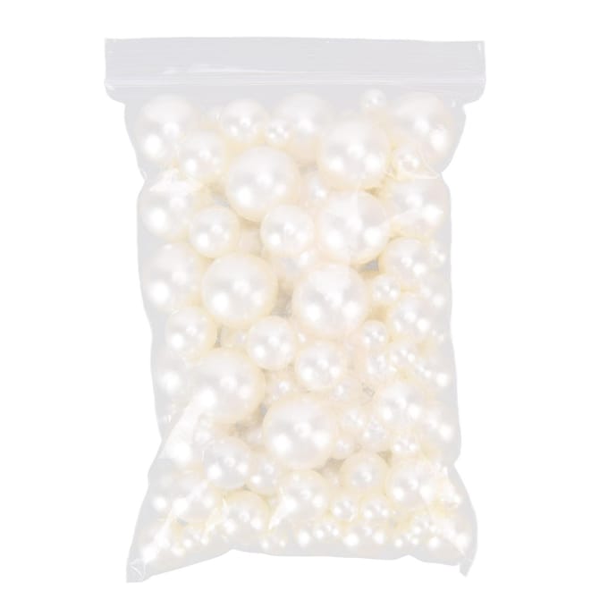 Parelkralen 3 Verschillende Maten Duurzame Glanzende Knutselaccessoires voor DIY Kettingen Oorbellen Sieraden white