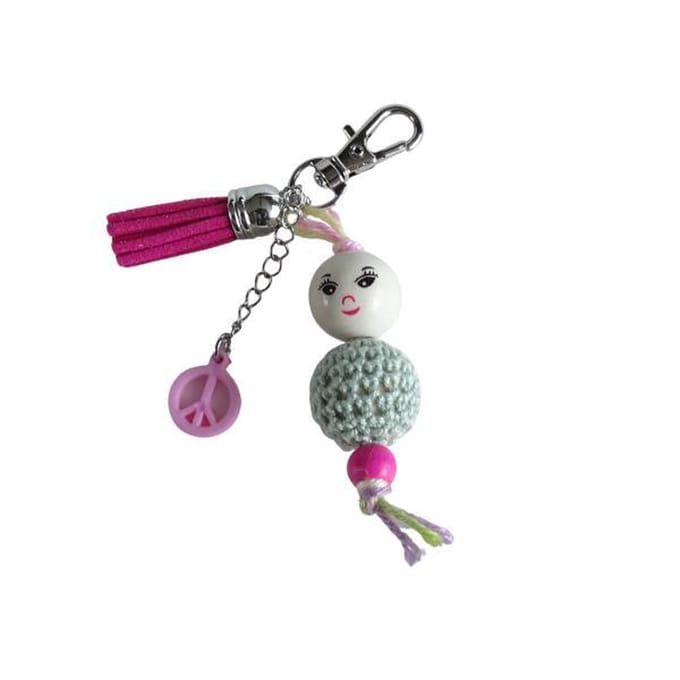 2 Love it Gelukspop Peace - Sleutelhanger - Tashanger