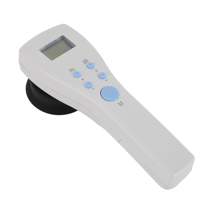 Portable ometer Clear LCD Screen Quick Checking Handheld Hearing Tester for Kids Elderly white