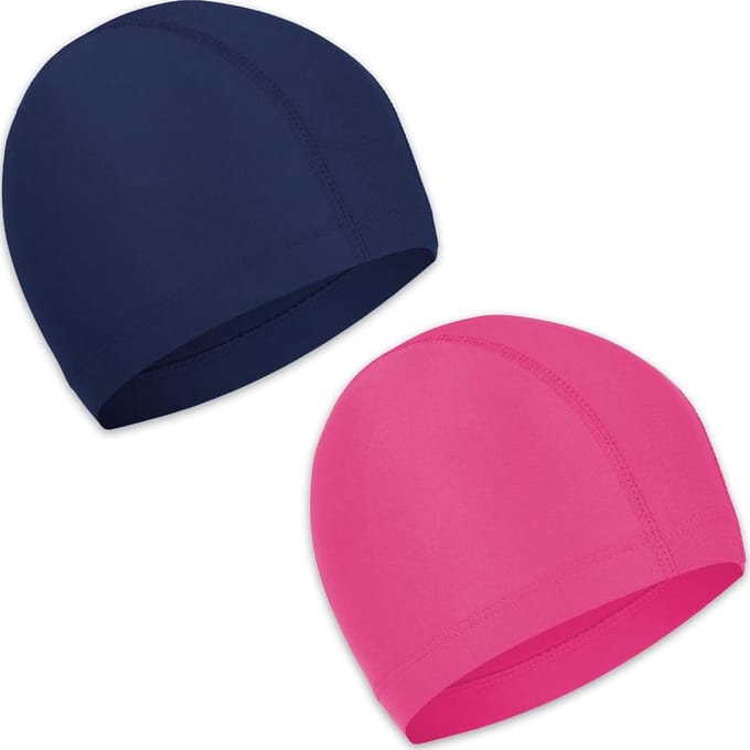 Set van 2 Polyester Zwemmutsen Unisex voor Kinderen en Volwassenen