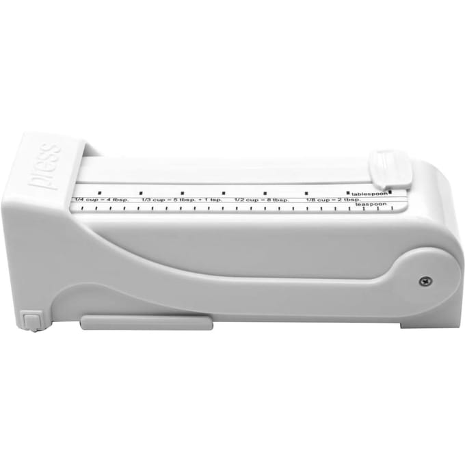 Boter Kaas Snijder Maatdispenser Bewaarder Multifunctionele Handheld Voedsel Maatdispenser Voor Kaasblok Boter white