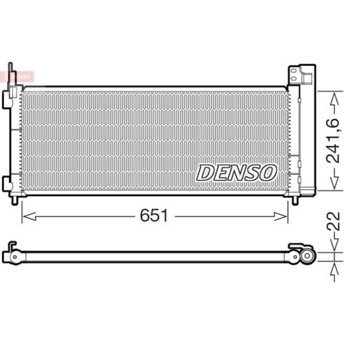 Condensator, airconditioning DENSO DCN50123