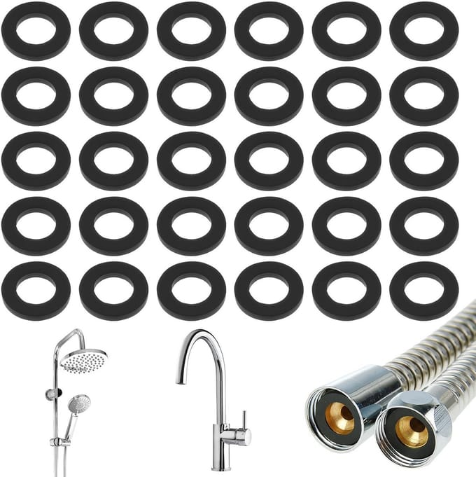 30 Stuks Rubberen O-Ringen Afsluitringen voor Kranen en Douches, 1/2 Inch