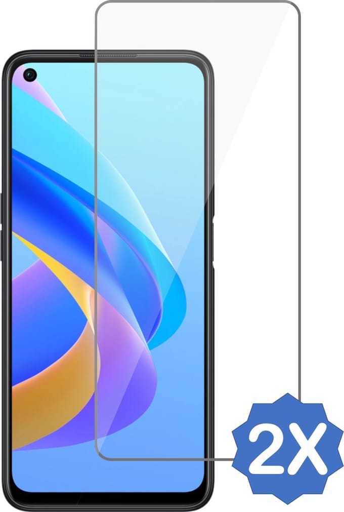 2x Geschikt voor Oppo A76 Screenprotector - Geschikt voor Oppo A76 Beschermglas Screen Protector 9H Glas