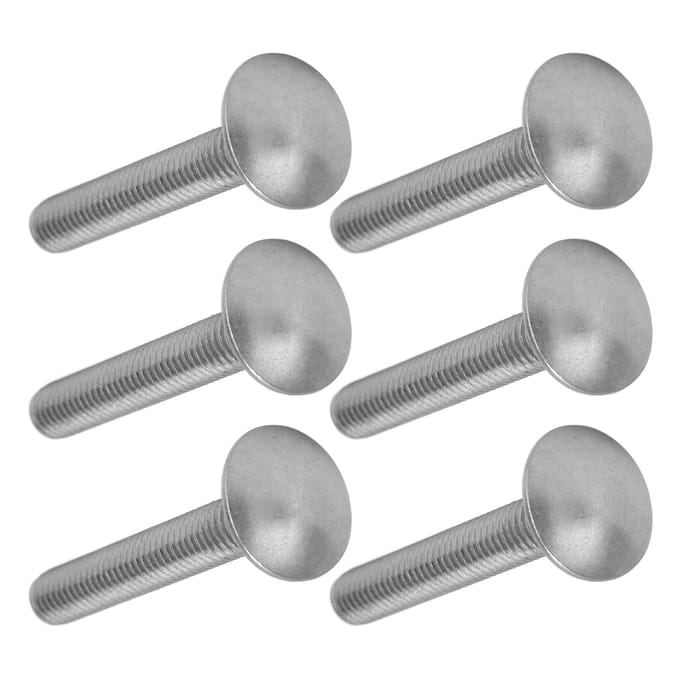 30 stuks M8x1.25 Schroefbout A2 RVS Kop Vierkant Grove Draad Karbouten DIN603M8x50