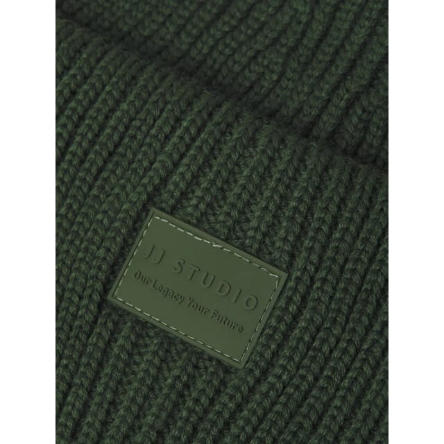 Jack & Jones Heren Muts JACHAKKAI Beanie Kombu Green - One Size