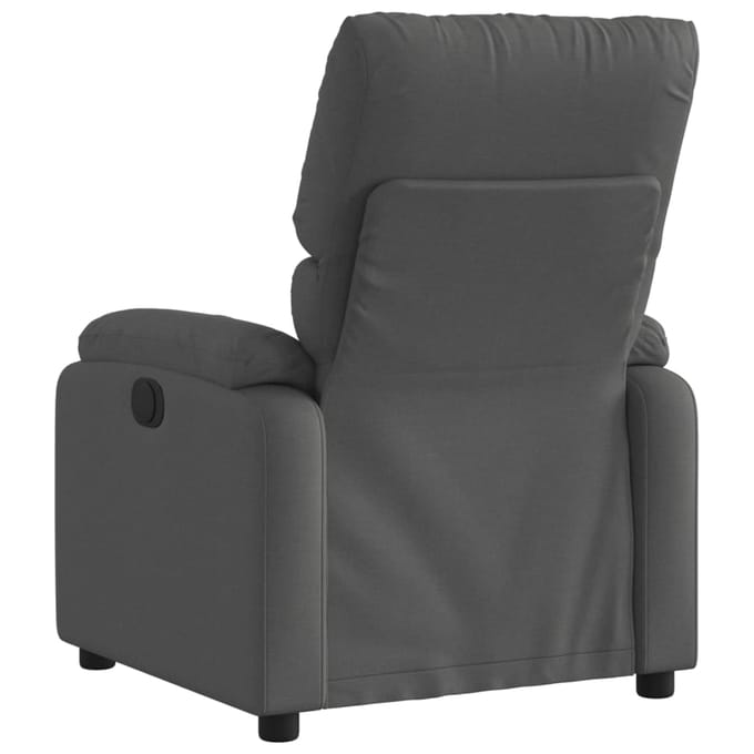 vidaXL - Relaxfauteuil - Donkergrijze - Stof
