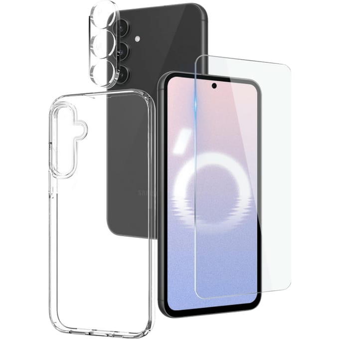 Northjo Samsung Galaxy S24 FE All-in-One Protection Pack Transparant