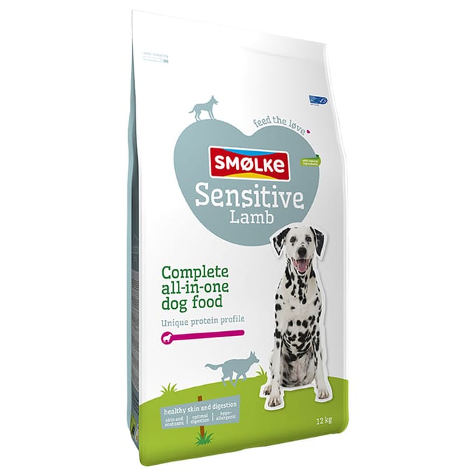 12kg Smølke Hond Sensitive Lam Hondenvoer droog
